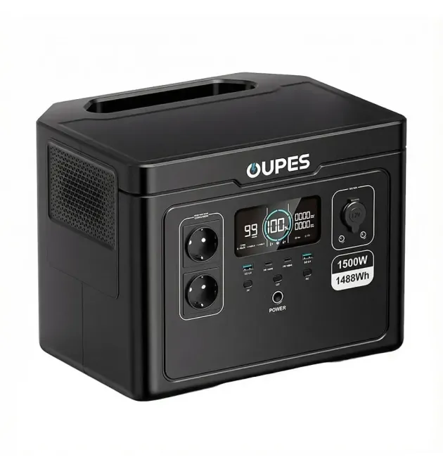 Портативная зарядная станция OUPES S015 1500W (1488Wh, LiFePO4) — power station 220В для дома, квартиры и кемпинга
