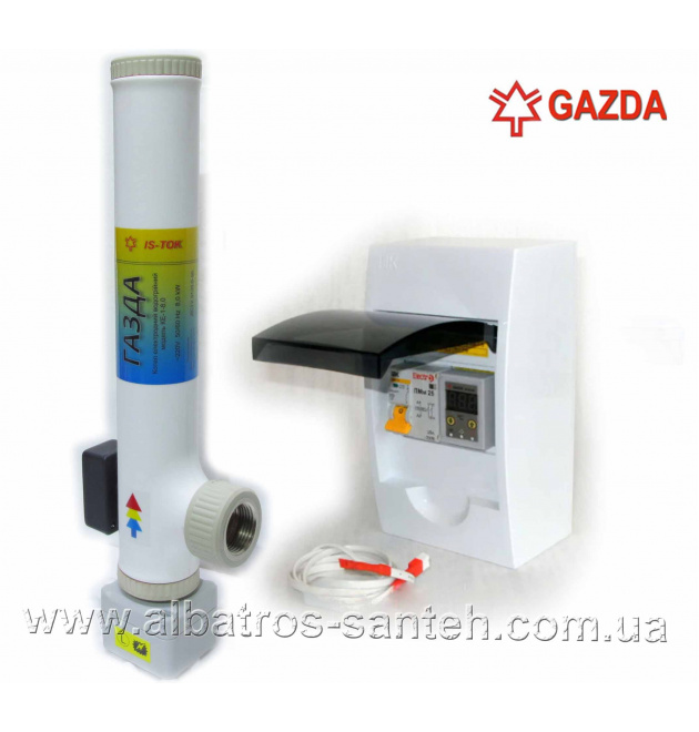Електродний котел ГАЗДА КЕ-1-2,0 (2/3 кВт) з автоматикою G105-1-5 фото - 1
