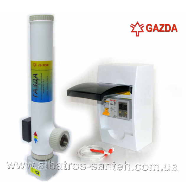 Электродный котел ГАЗДА КЕ-1-2,0 (2 / 3 кВт) с автоматикой G105-1-5