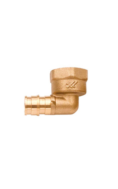 Heat-Pex FAST & EASY натяжний латунний кут із внутрішнім різьбленням ф16 мм x 1/2 (FEEF16150)