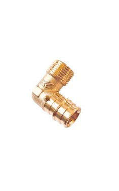 Heat-Pex FAST & EASY натяжний латунний кут із зовнішнім різьбленням ф16 мм x 1/2 (FEEM16150)