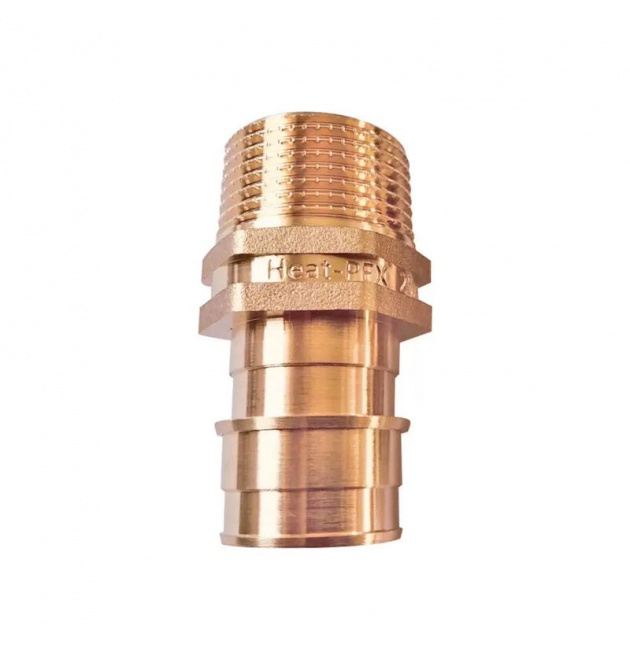 Латунная муфта с наружной резьбой  FAST&EASY ф16 мм x 1/2 (FEAМ16150) ТМ Heat-Pex фото - 1