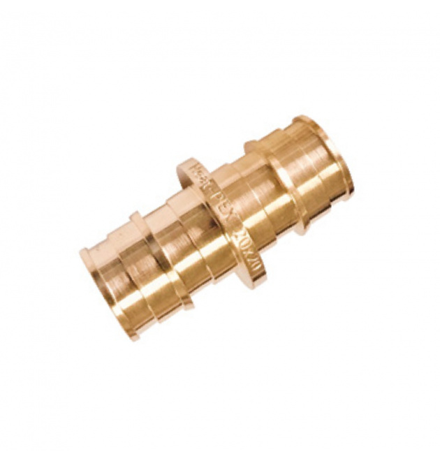Heat-Pex FAST & EASY натяжная латунная соединительная муфта   ф20 мм х 20 мм (FEC202000) фото - 1