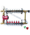 Коллекторная группа с байпасом на 7 выхода ТМ Heat-Pex без насоса (МК711) — фото 3