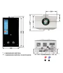 Газова колонка Thermo Alliance JSD20-10GD 10 л, димохідна, зі скляною чорною панеллю фото - 2