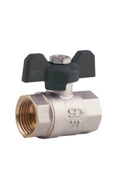Кран кульовий SD Plus 1/2" ВР для води (метелик) SD602W15