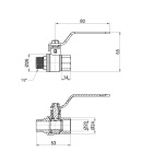 Кран кульовий SD Plus 1/2