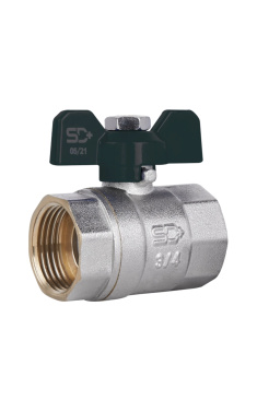 Кран кульовий SD Plus 3/4" ВР для води (метелик) SD602W20