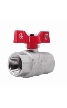 Кран кульовий SD Forte 1" ВР для води (метелик) SF602W25