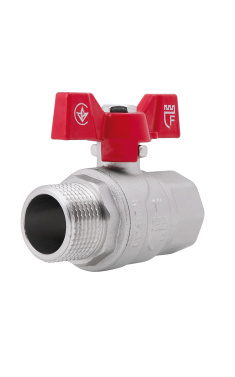 Кран кульовий SD Forte 1" ВЗ для води (метелик) SF607W25