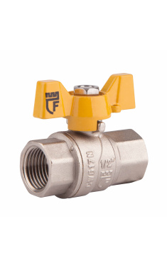 Кран кульовий SD Forte 1/2″ ВР для газу з ручкою-метеликом