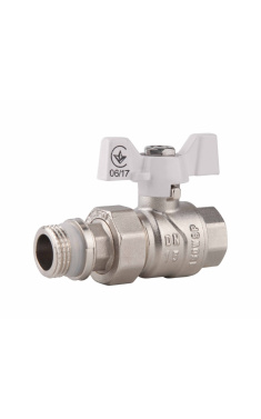 Кран шаровой Американка SD Forte 3/4″ с защитой от протечек прямой