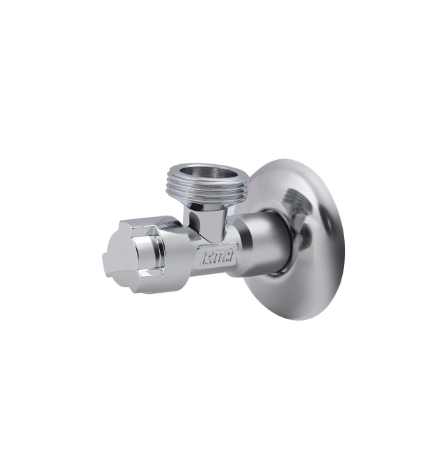 Кран приборный буксовый ICMA 1/2″ × 3/4″ угловой