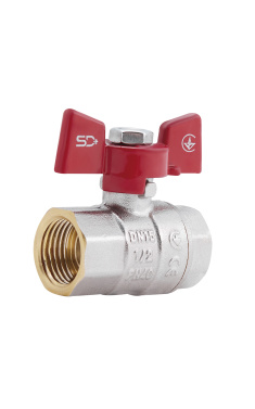 Кран кульовий SD Plus 1/2" ВР для води (метелик) SD602NW15PN40