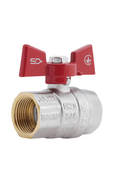 Кран кульовий SD Plus 3/4" ВР для води (метелик) SD602NW20PN40