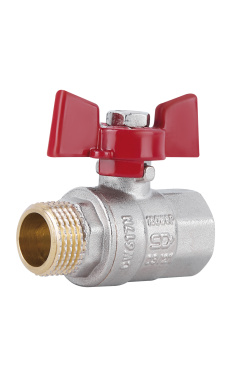 Кран шаровой SD Plus 1/2" ВН для воды (бабочка) SD607NW15PN40