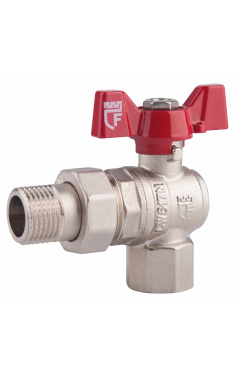 Кран кульовий АмериканкаSD Forte кутовий SF221W25