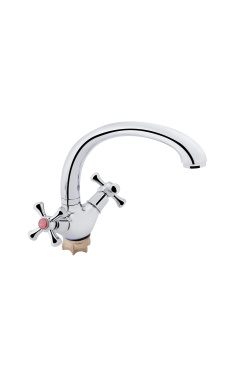 Змішувач для кухні Lidz Lamb 273F двохвентильний LDLAM273FCRM21890 Chrome