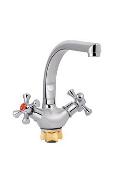 Змішувач для кухні Lidz Lamb 276F двохвентильний LDLAM276FCRM22019 Chrome