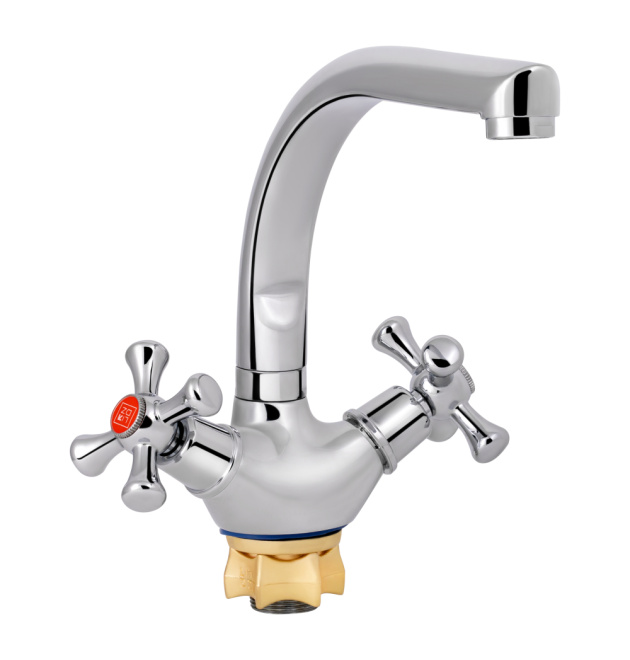 Змішувач для кухні Lidz Lamb 276F двохвентильний LDLAM276FCRM22019 Chrome фото - 1