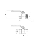 Кран кульовий Icma 1/2
