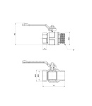 Кран кульовий Icma 1