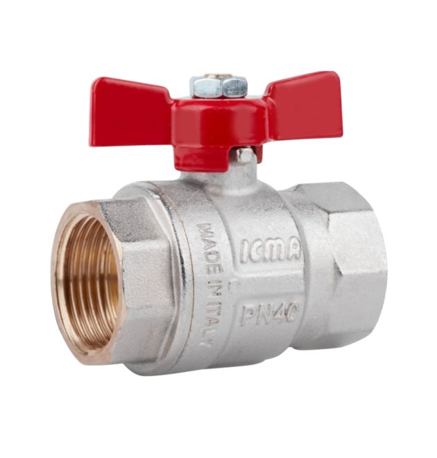 Кран кульовий ICMA 1″ прямий