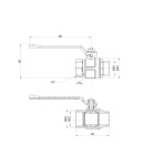 Кран кульовий Icma 1/2
