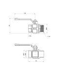 Кран кульовий Icma 1