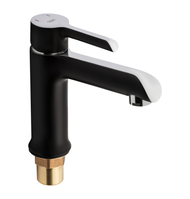 Змішувач для раковини Qtap Grand QTGRABCR001F Black Matt фото - 1