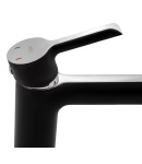 Змішувач для раковини Qtap Grand QTGRABCR001F Black Matt фото - 4