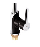 Змішувач для кухні Qtap Grand QTGRABCR007F Chrome/Black фото - 4