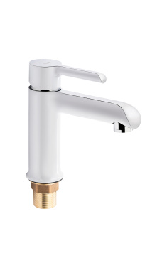 Змішувач для раковини Qtap Grand QTGRAWCR001F White