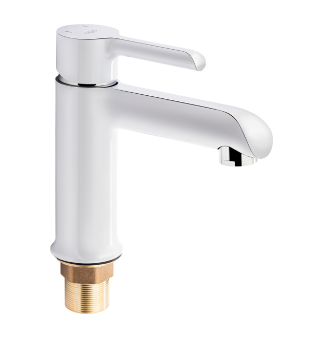Змішувач для раковини Qtap Grand QTGRAWCR001F White фото - 1