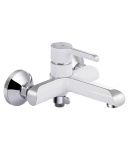 Змішувач для ванни Qtap Grand (з душовим гарнітуром) QTGRAWCR006 Chrome/White фото - 3