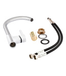Змішувач для кухні Qtap Grand QTGRAWCR007F Chrome/White фото - 7