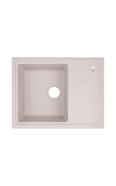 Кухонна гранітна мийка Lidz 620x435/200 COL-06, світло-бежева, врізна