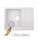 Кухонна мийка Lidz 650x500/200 WHI-01 (LIDZWHI01650500200) фото - 3