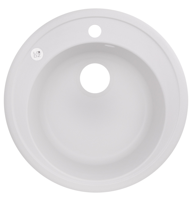 Кухонна мийка Lidz D510/200 WHI-01 (LIDZWHI01D510200) фото - 1