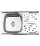 Кухонна мийка Lidz 7848 0,8 мм Micro Decor (LIDZ7848MDEC) фото - 6