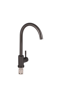 Змішувач для кухні Qtap Kuchyne QTD007FBLPVD Black PVD (Titanium D007FBL)