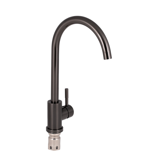 Змішувач для кухні Qtap Kuchyne QTD007FBLPVD Black PVD (Titanium D007FBL) фото - 1