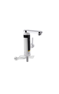 Проточний кран-водонагрівач кухонний для кухні Lidz Warm 061 LDWAR061WCR35431 White / Chrome