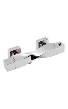Змішувач для душу Qtap Zkrouceny термостатичний QTZKR40T105C Chrome