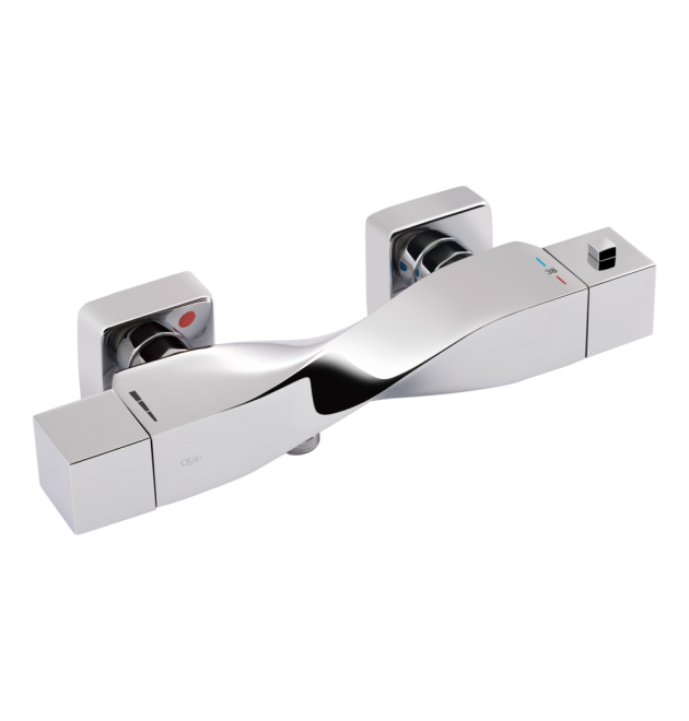 Змішувач для душу Qtap Zkrouceny термостатичний QTZKR40T105C Chrome фото - 1