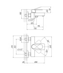 Змішувач для ванни Qtap Namesti QTNAM3025102DC Chrome фото - 2