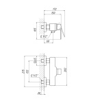 Змішувач для душу Qtap Namesti QTNAM4025102C Chrome фото - 2