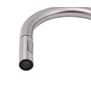 Змішувач для кухні Qtap Lenicka з висувним виливом QTLEN9138103UN Brushed Nickel PVD фото - 4