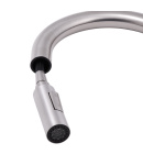 Змішувач для кухні Qtap Lenicka з висувним виливом QTLEN9138103UN Brushed Nickel PVD — фото 5