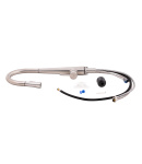 Змішувач для кухні Qtap Evicka з висувним виливом QTEVI91103UN Brushed Nickel PVD фото - 8